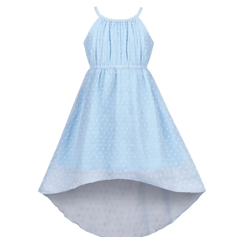 Girls light Blue Kids Dress- size 6 - Picture 1 of 3